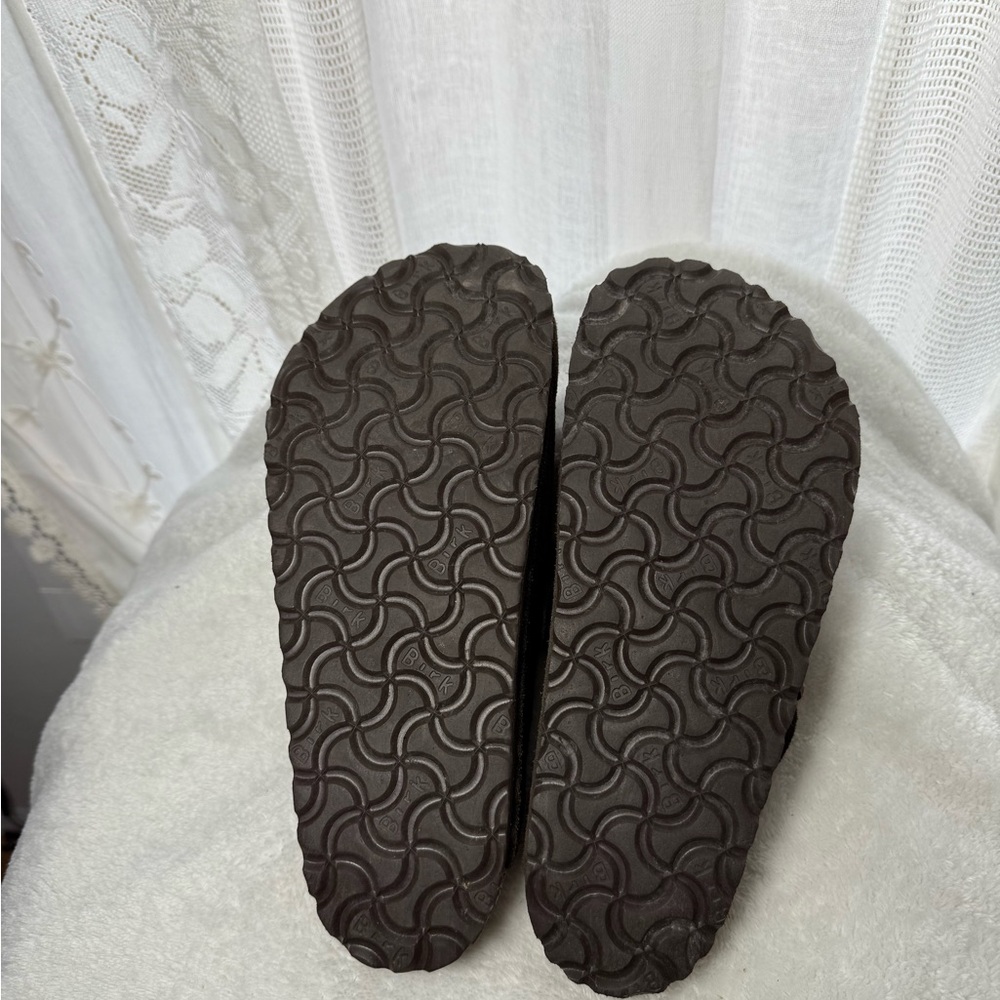 Birkenstock Boston Brown Suede Clogs - Picture 4 of 4